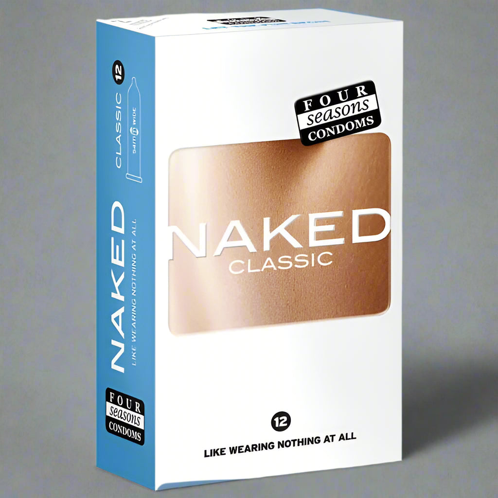 Naked Classic Condoms - Ultra Thin Lubricated Condoms - 12 Pack